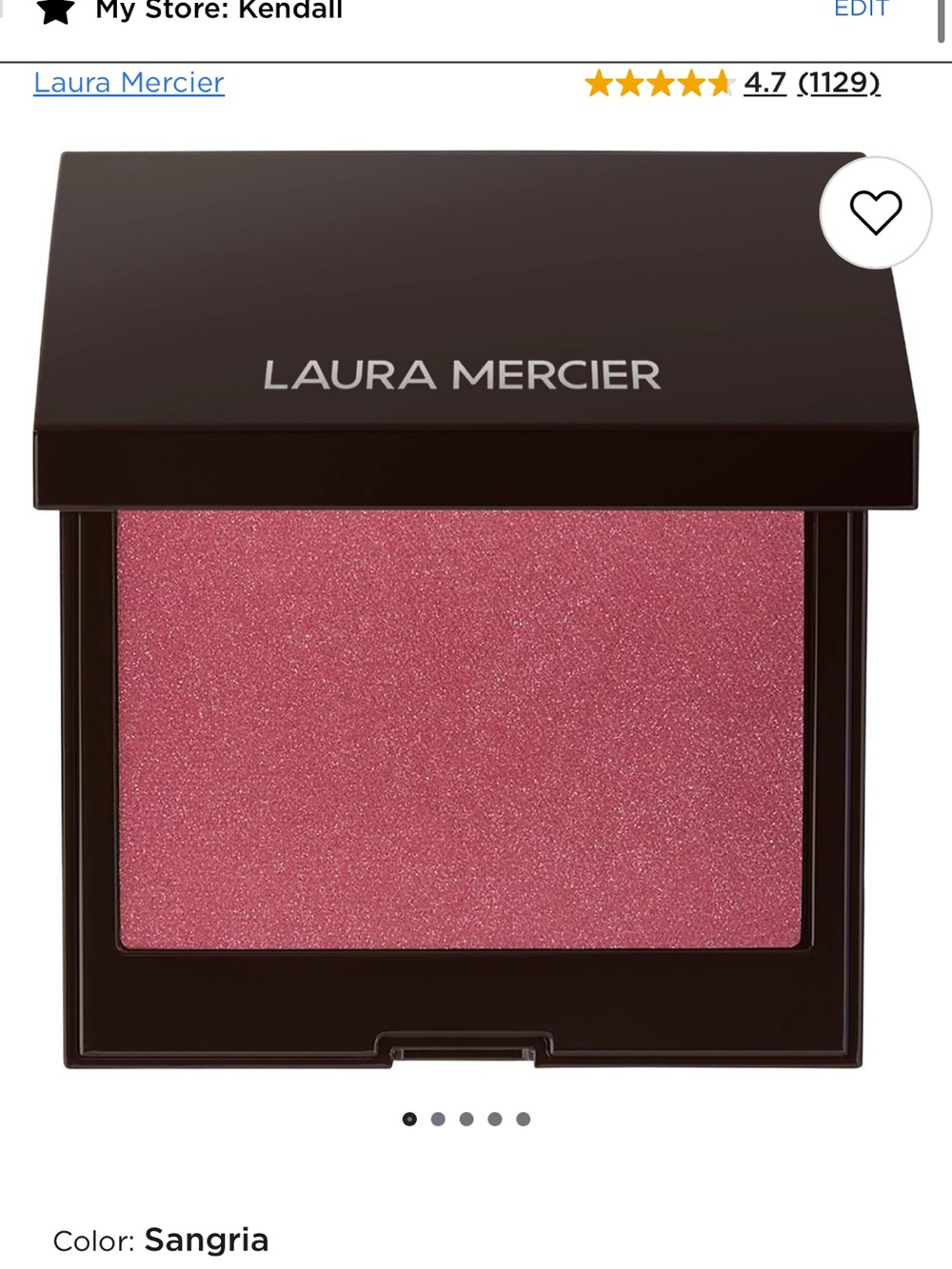 Laura mercies Sangria blush Pressed Powder